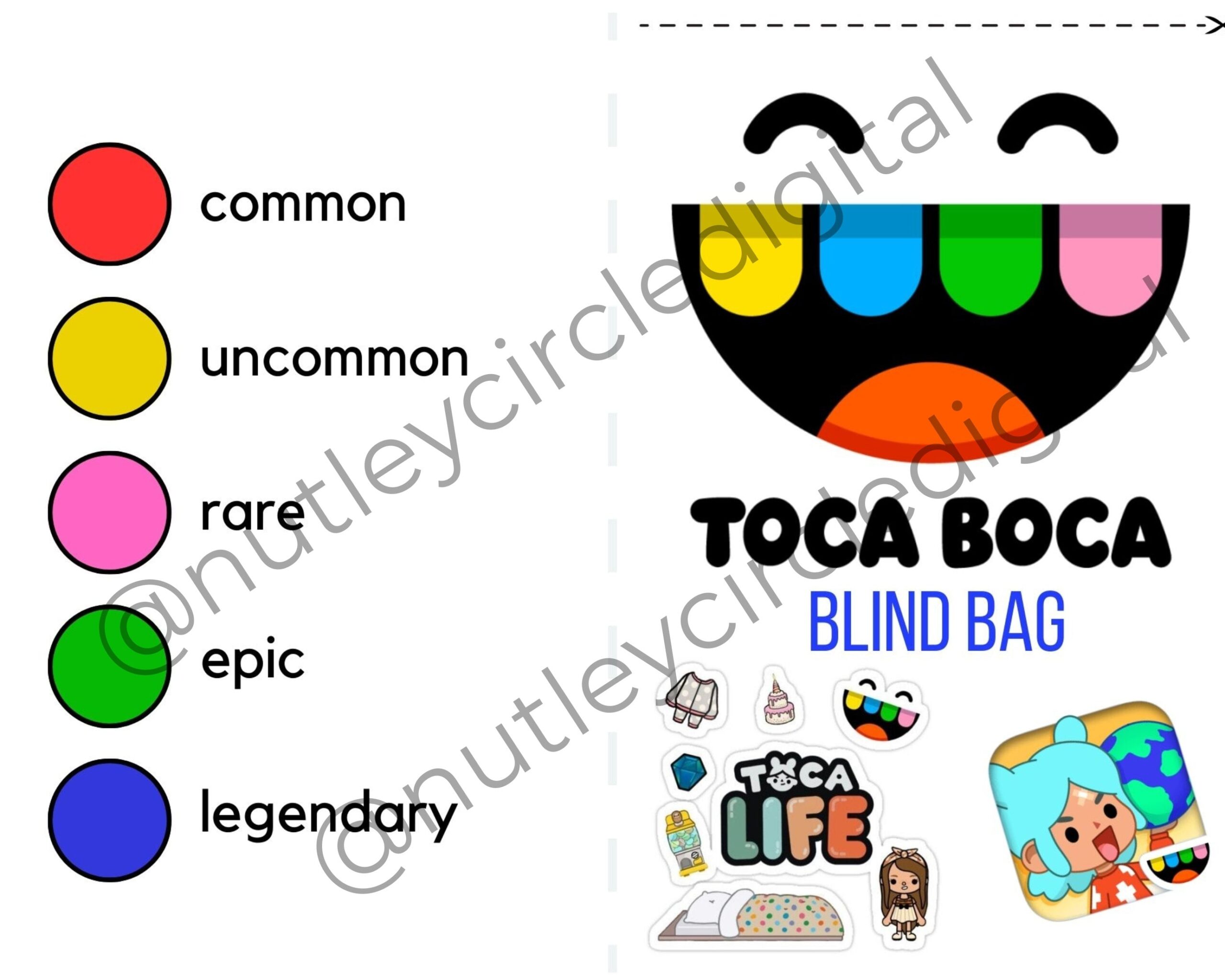 Printable Toca Boca Inspired Printable Blind Bags Fun And Creativity For Toca Life World Fans BONUS Paper Doll Printable Etsy UK