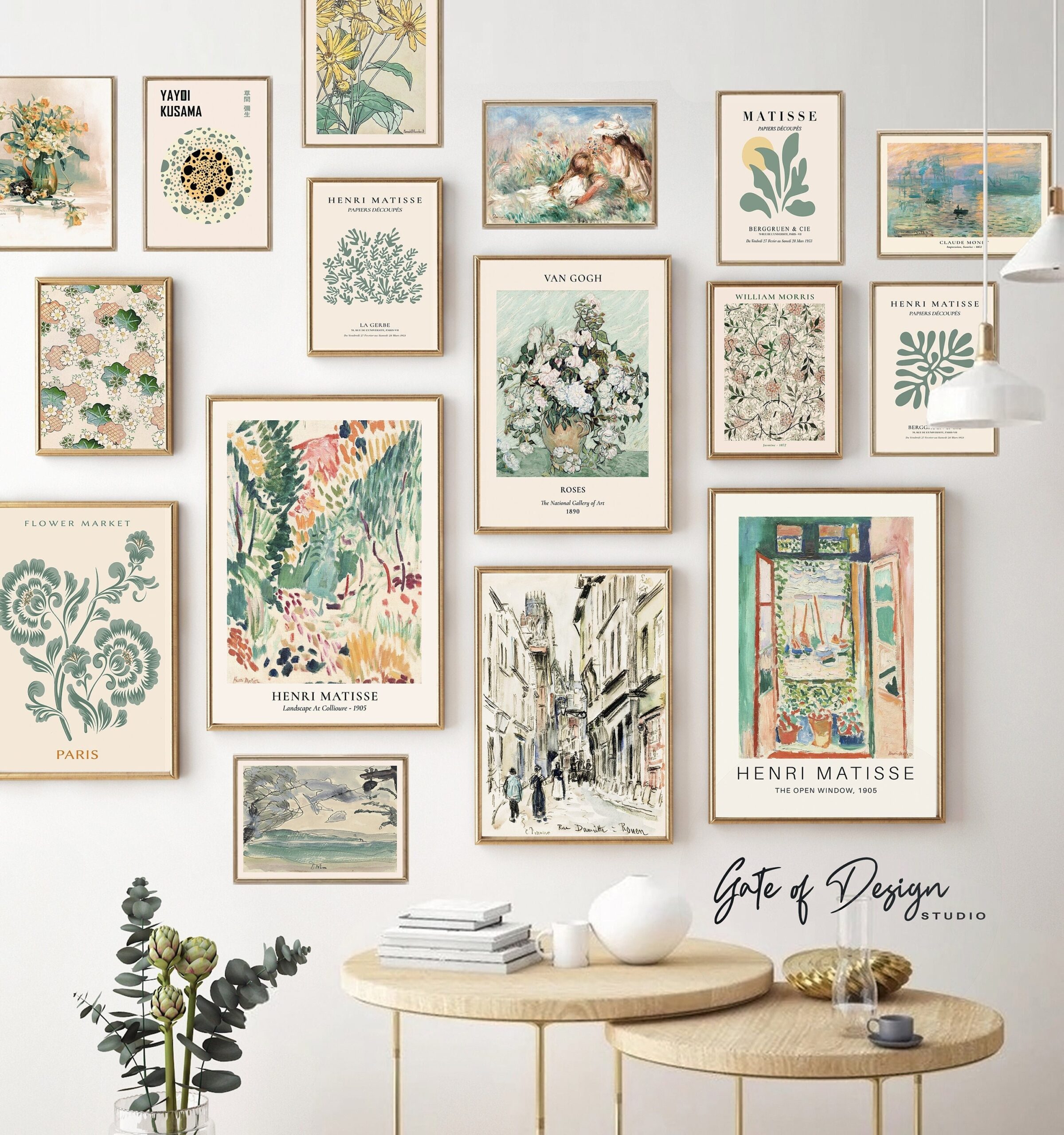Printable Wall Art Set Green Gallery Wall Art Prints Vintage Spring Wall Set Art Modern Decor Eclectic Neutral 16 Trendy Now Digital Prints Etsy UK
