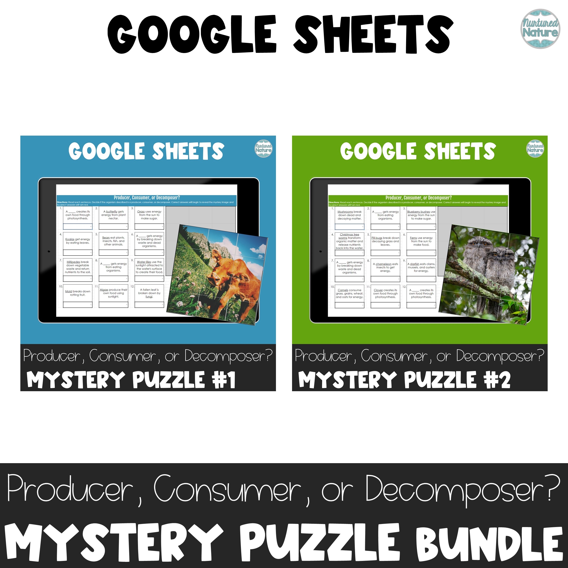Producer Consumer Decomposer Digital Pixel Art Puzzle Bundle