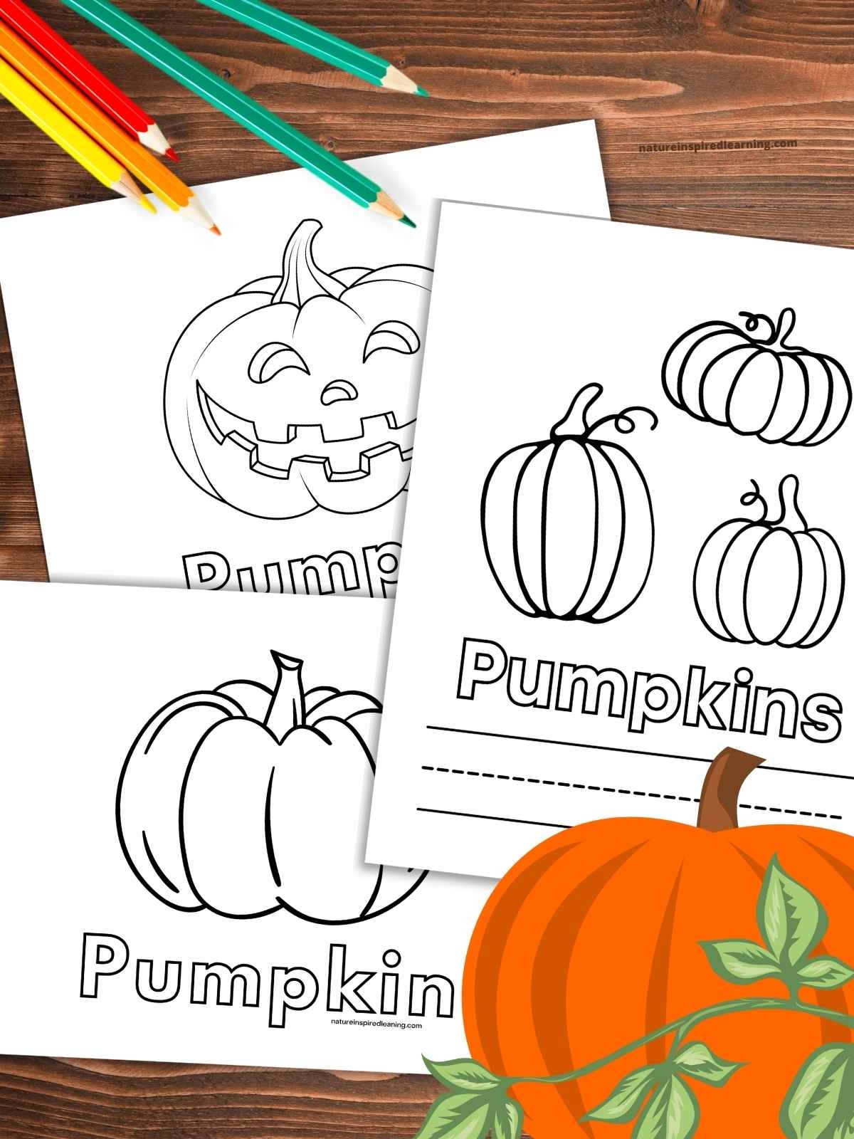 pumpkin printable coloring pages