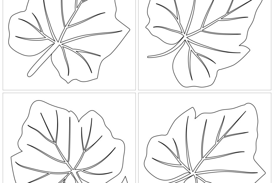 Pumpkin Leaf Template 15 Free PDF Printables Printablee