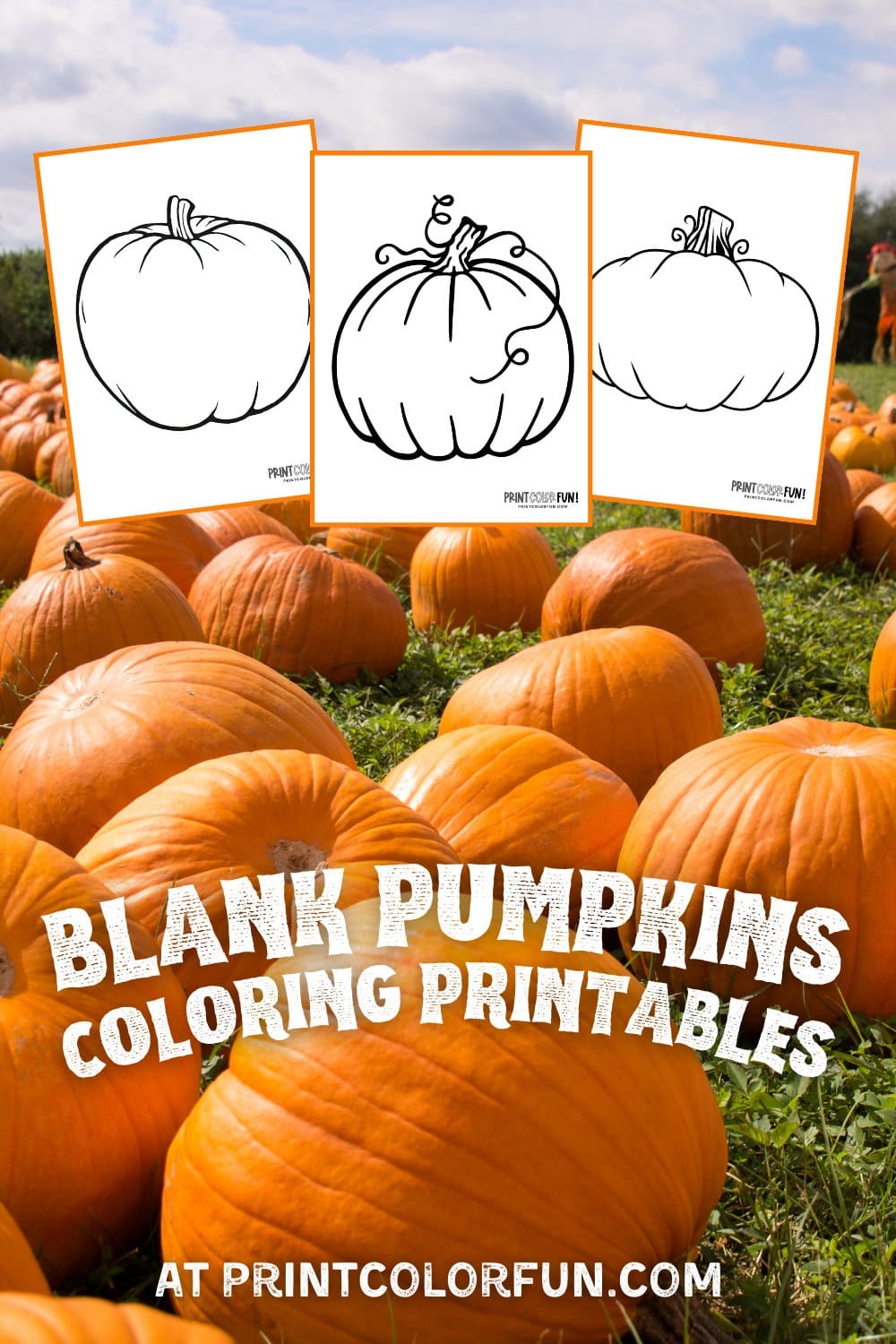 Pumpkin Outline Printables 5 Large Blank Pumpkin Templates For 