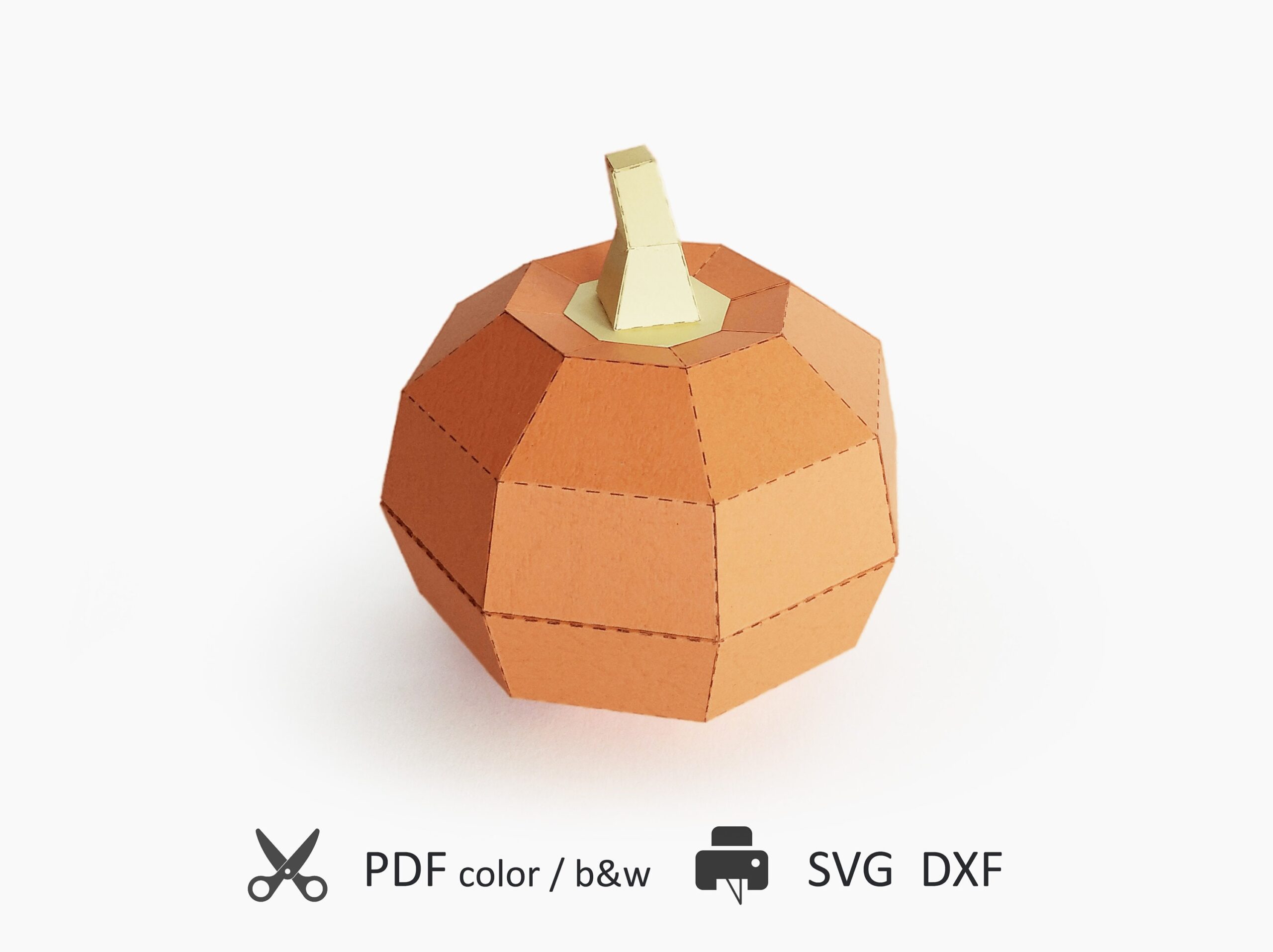 printable 3d pumpkin template