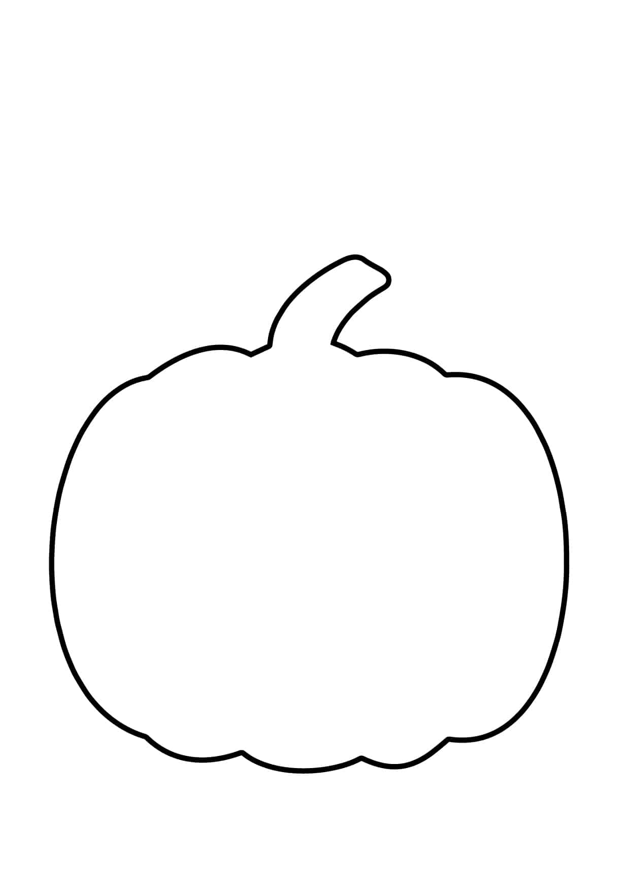 Pumpkin Printable Outline Printable Party Favors