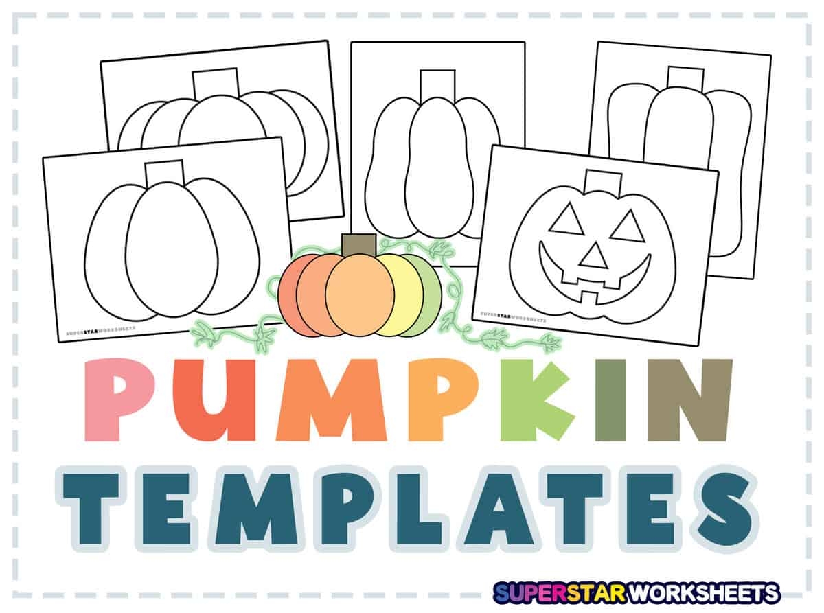 Pumpkin Template Free Printables Superstar Worksheets