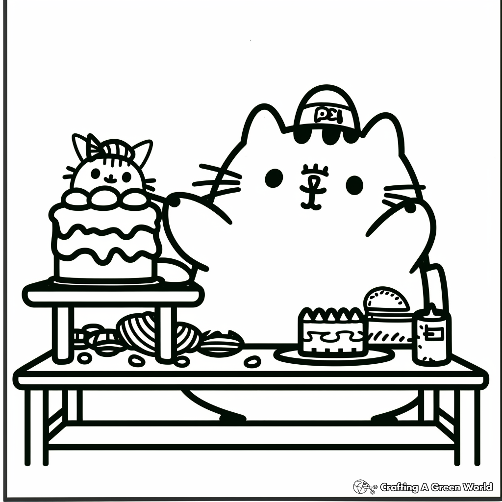 Pusheen Coloring Pages Free U0026 Printable 