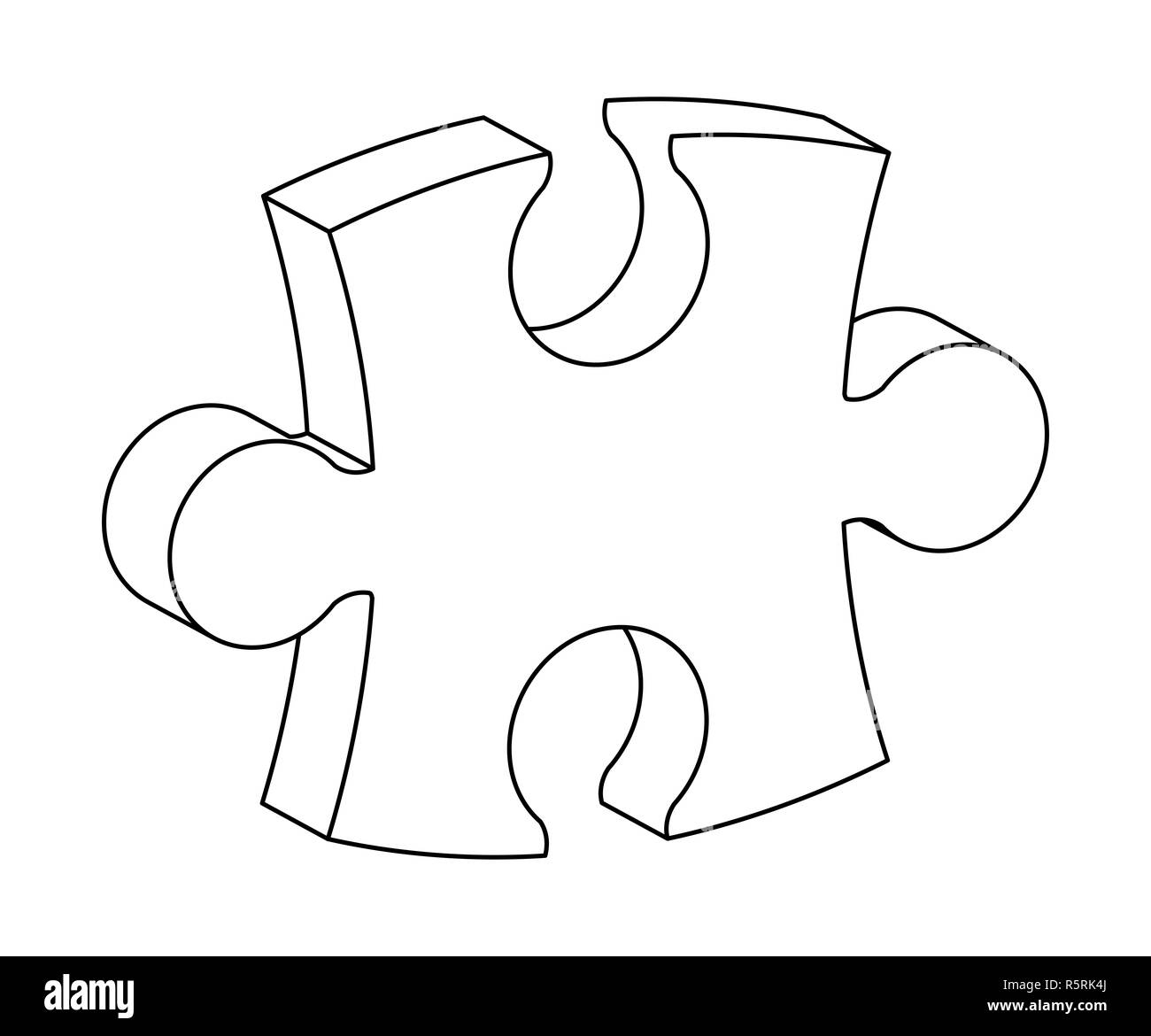 Puzzle 3d Silhouette Vector Symbol Icon Design Stock Photo Alamy