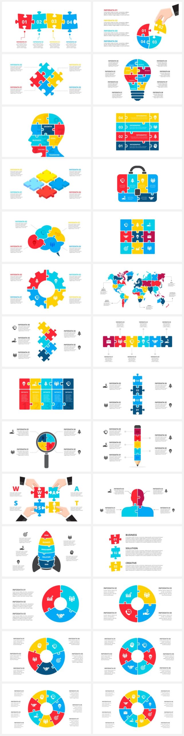 animated puzzle powerpoint template