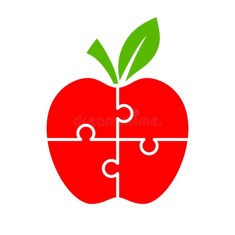 Puzzle Apple Stock Illustrations 3 630 Puzzle Apple Stock 