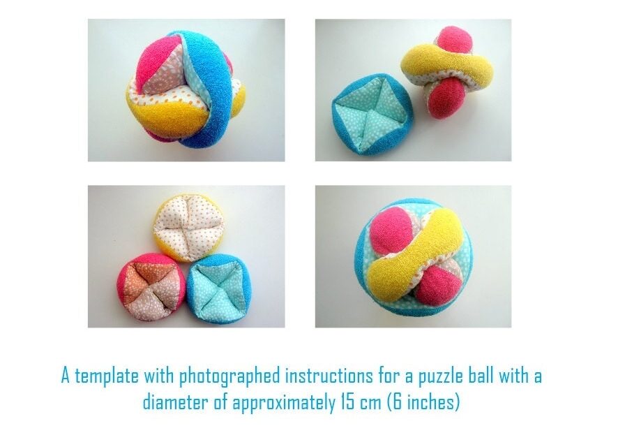 Puzzle Ball Pattern Instant PDF Download Etsy