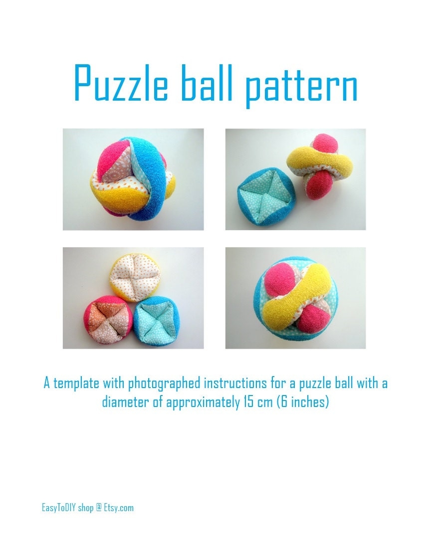Puzzle Ball Pattern Instant PDF Download Etsy