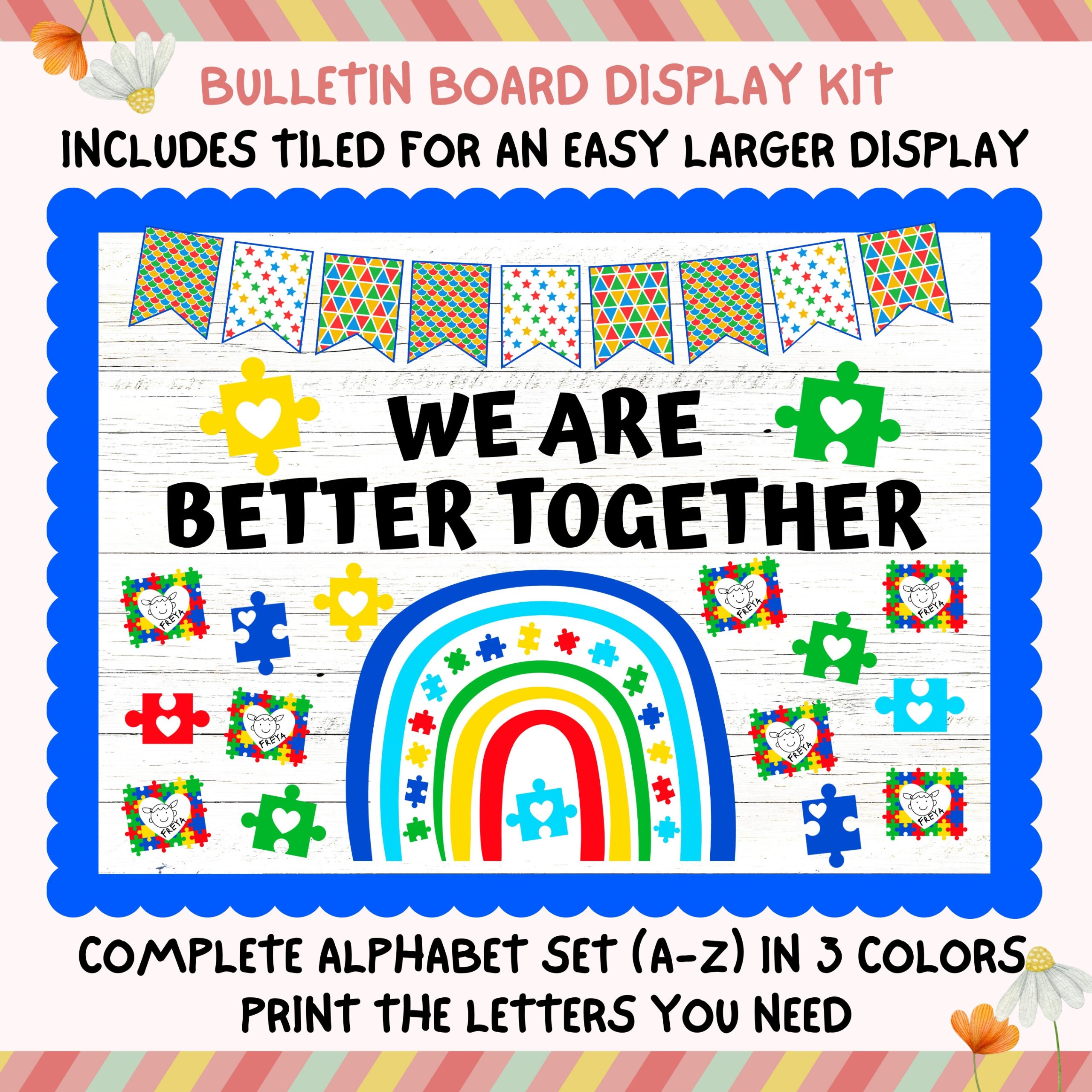 Puzzle Bulletin Board Etsy