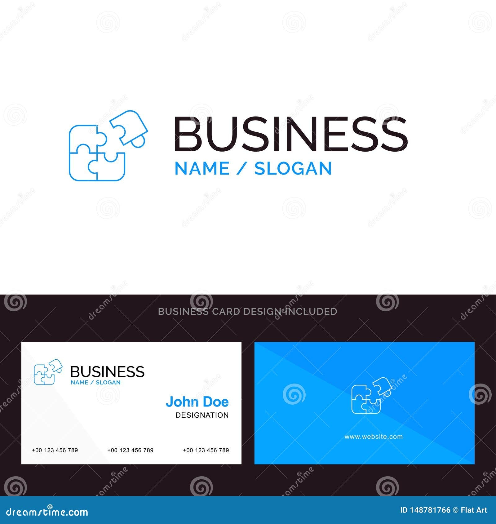 puzzle business card template
