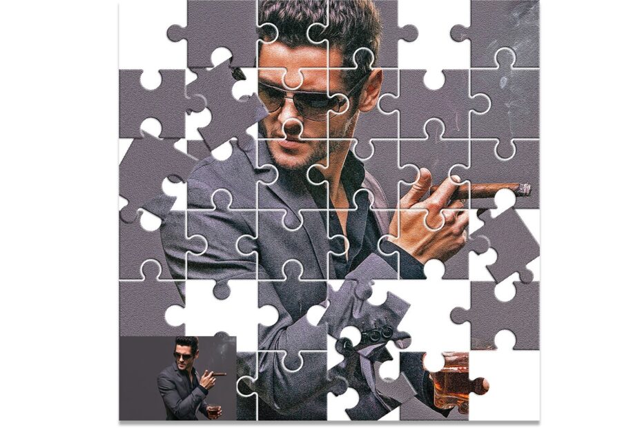 Puzzle Effect Photoshop Action FilterGrade