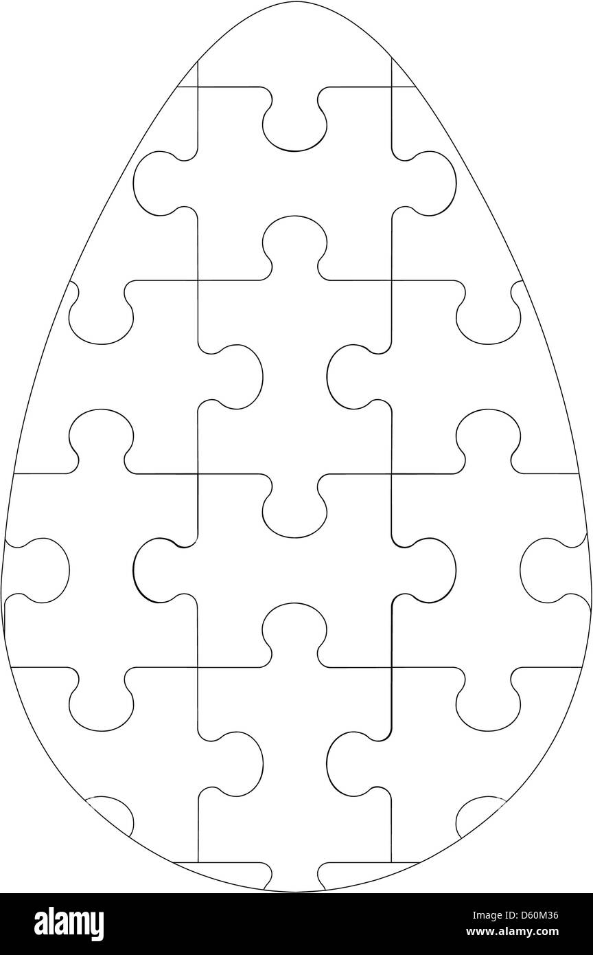 easter egg puzzle template