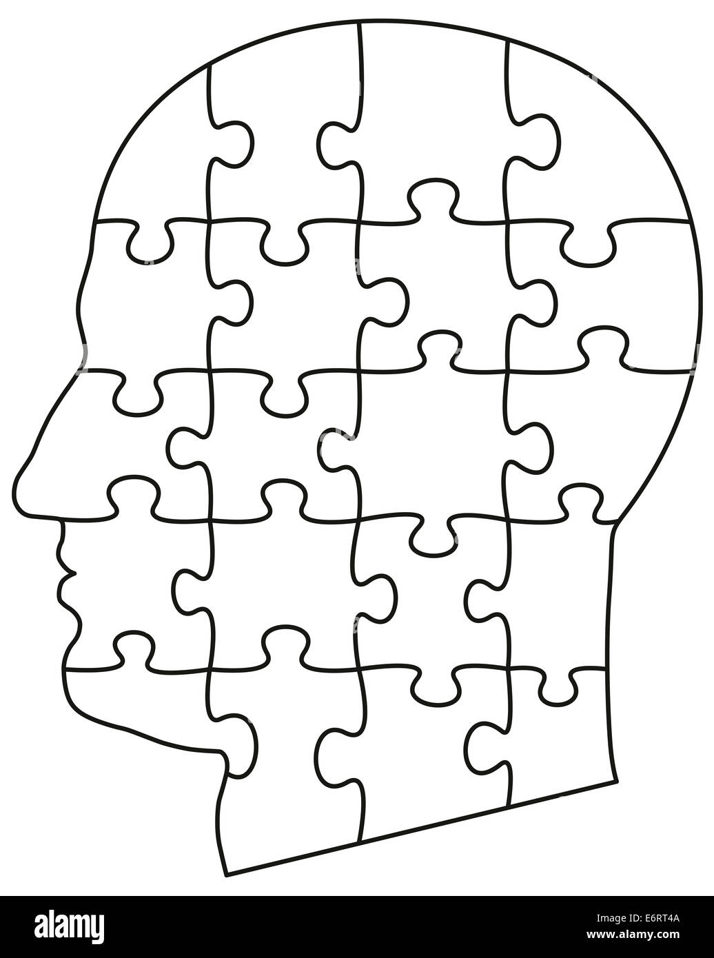 blank head puzzle template