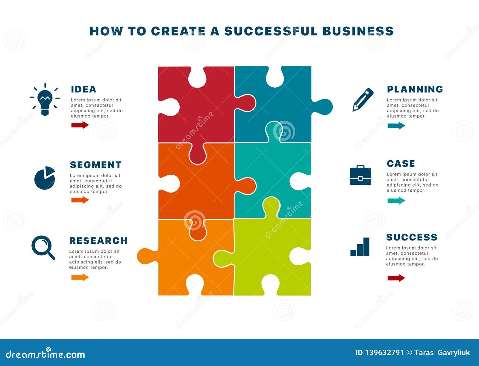 business puzzle template