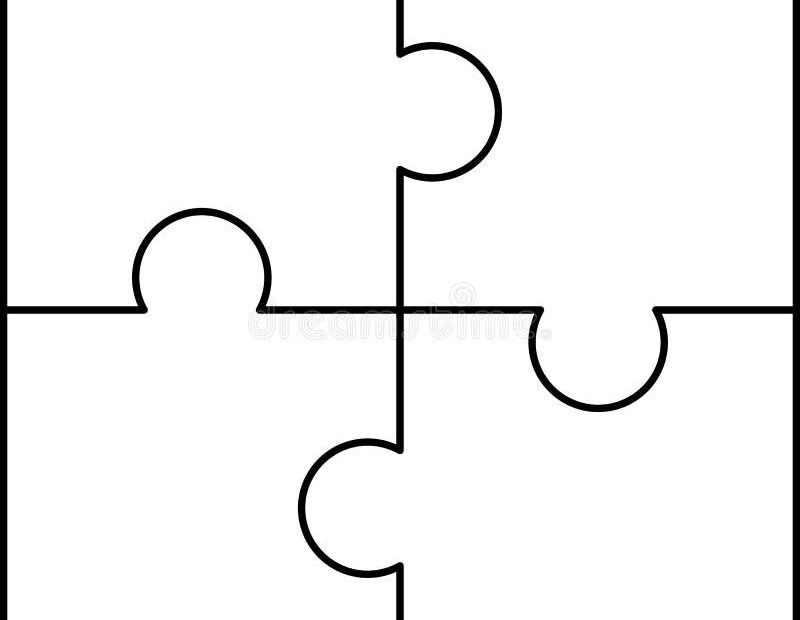 Puzzle Pattern Outline Style Stock Vector Illustration Of Game Geometric 158699836