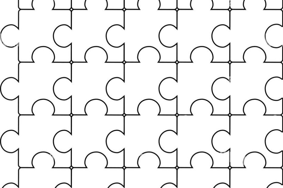 Puzzle Pattern Vector Stock Vector Images Alamy