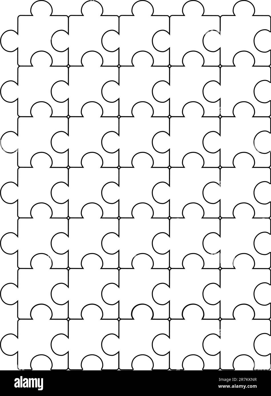 Puzzle Pattern Vector Stock Vector Images Alamy