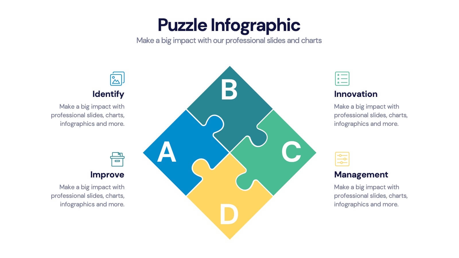 Puzzle Piece Infographic Presentation Template