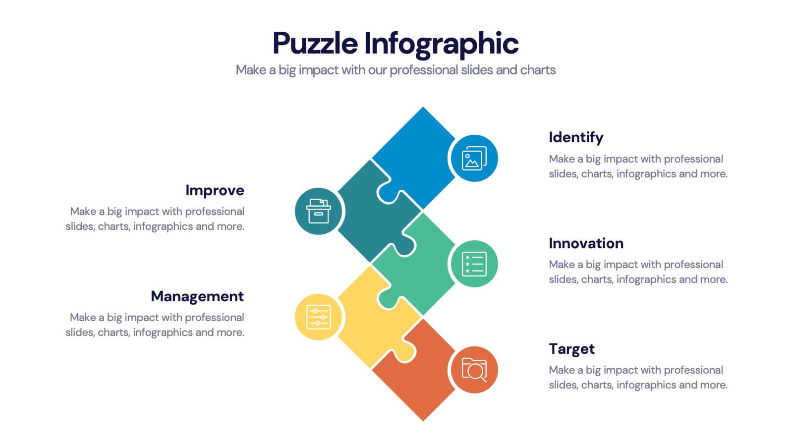 Puzzle Piece Infographic Presentation Template