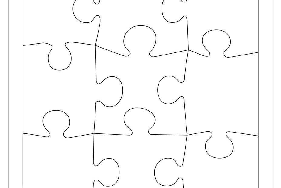 Puzzle Piece Shapes Template Tim s Printables