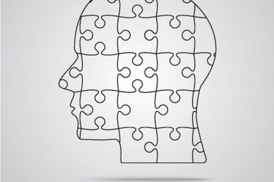 Puzzle Piece Silhouette Head Jigsaw Royalty Free Vector