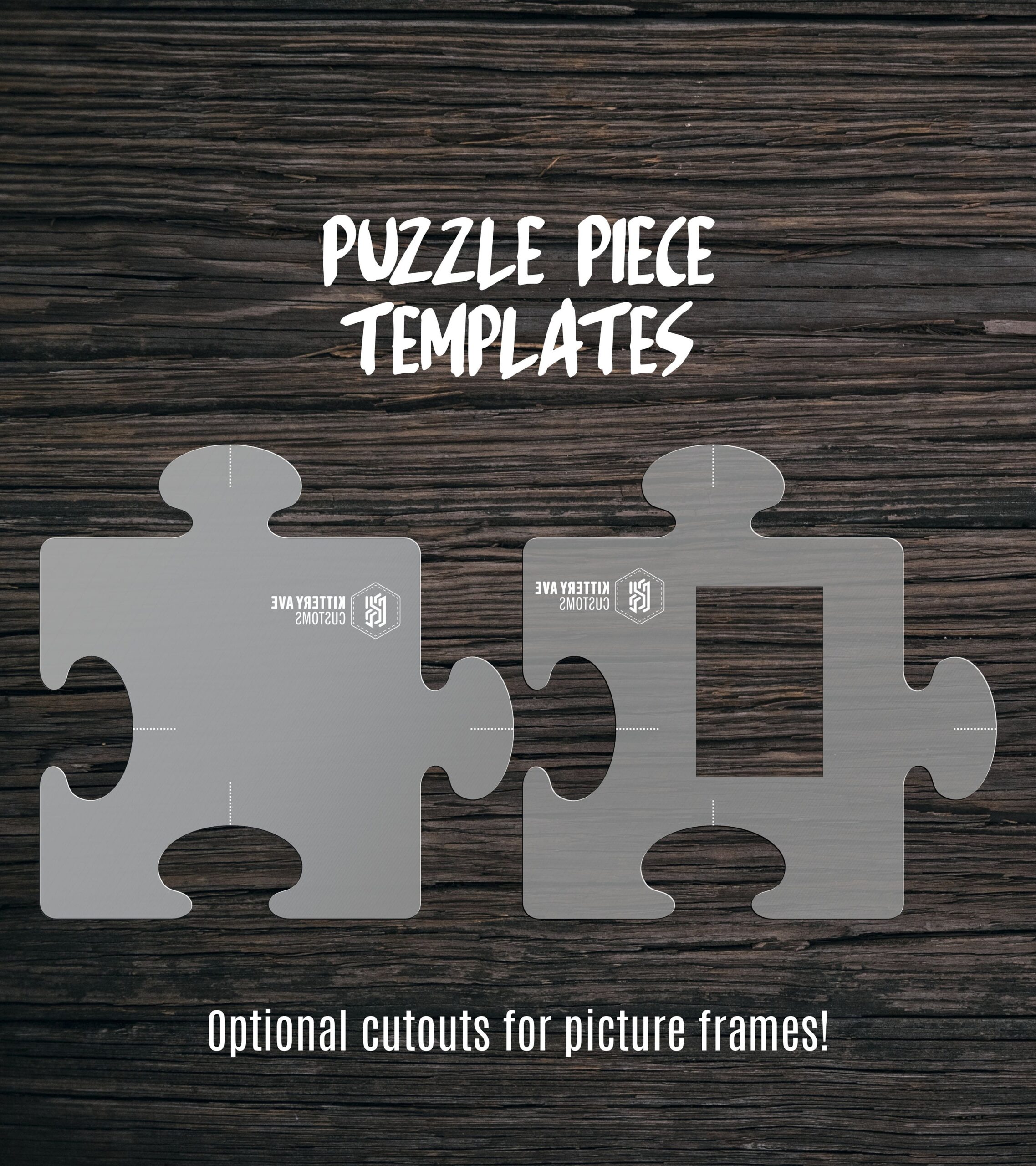 Puzzle Piece Template Router Template Picture Frame Cutting Board Template Etsy