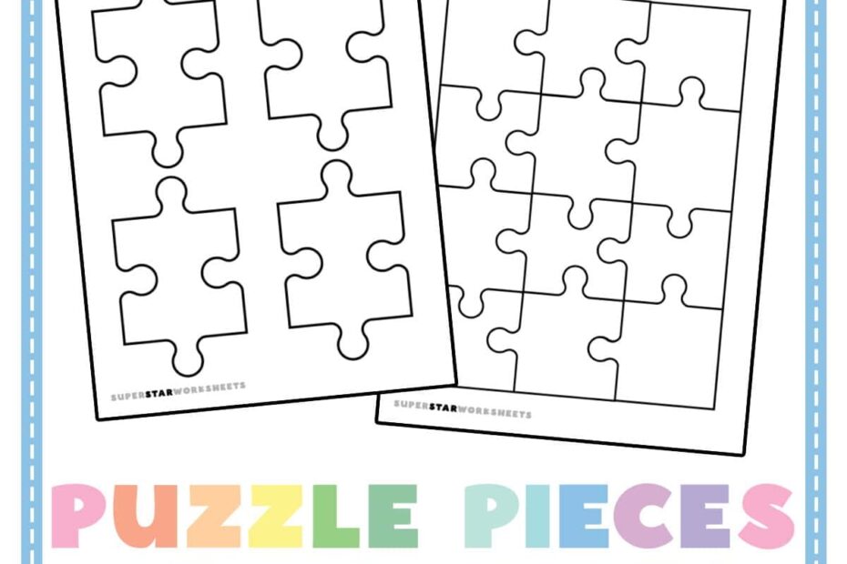 Puzzle Piece Template Superstar Worksheets