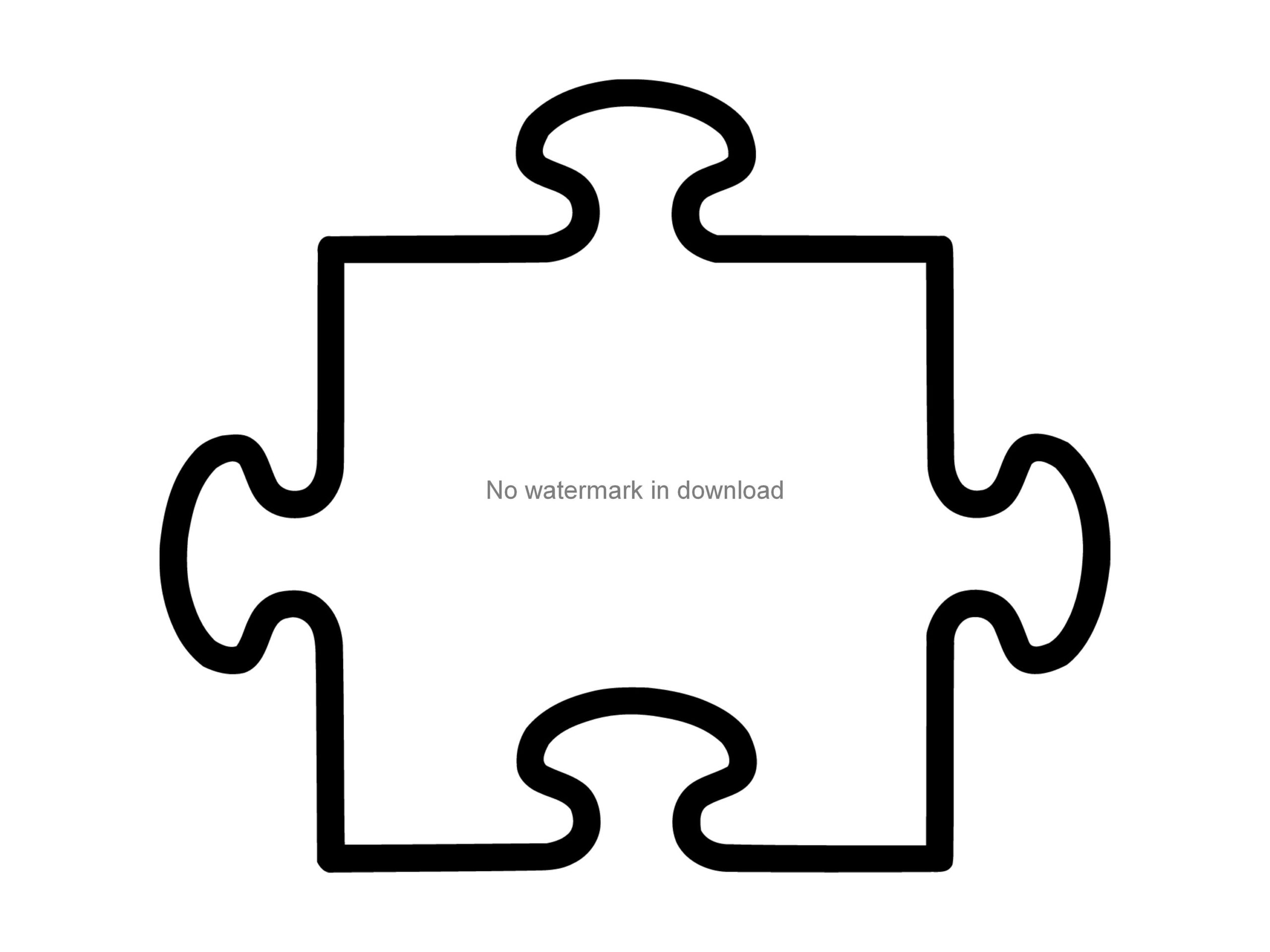 Puzzle Piece Vector Puzzle Piece Svg Cutting Image Puzzle Piece Cutting Cut Files Puzzle Piece Dxf Etsy