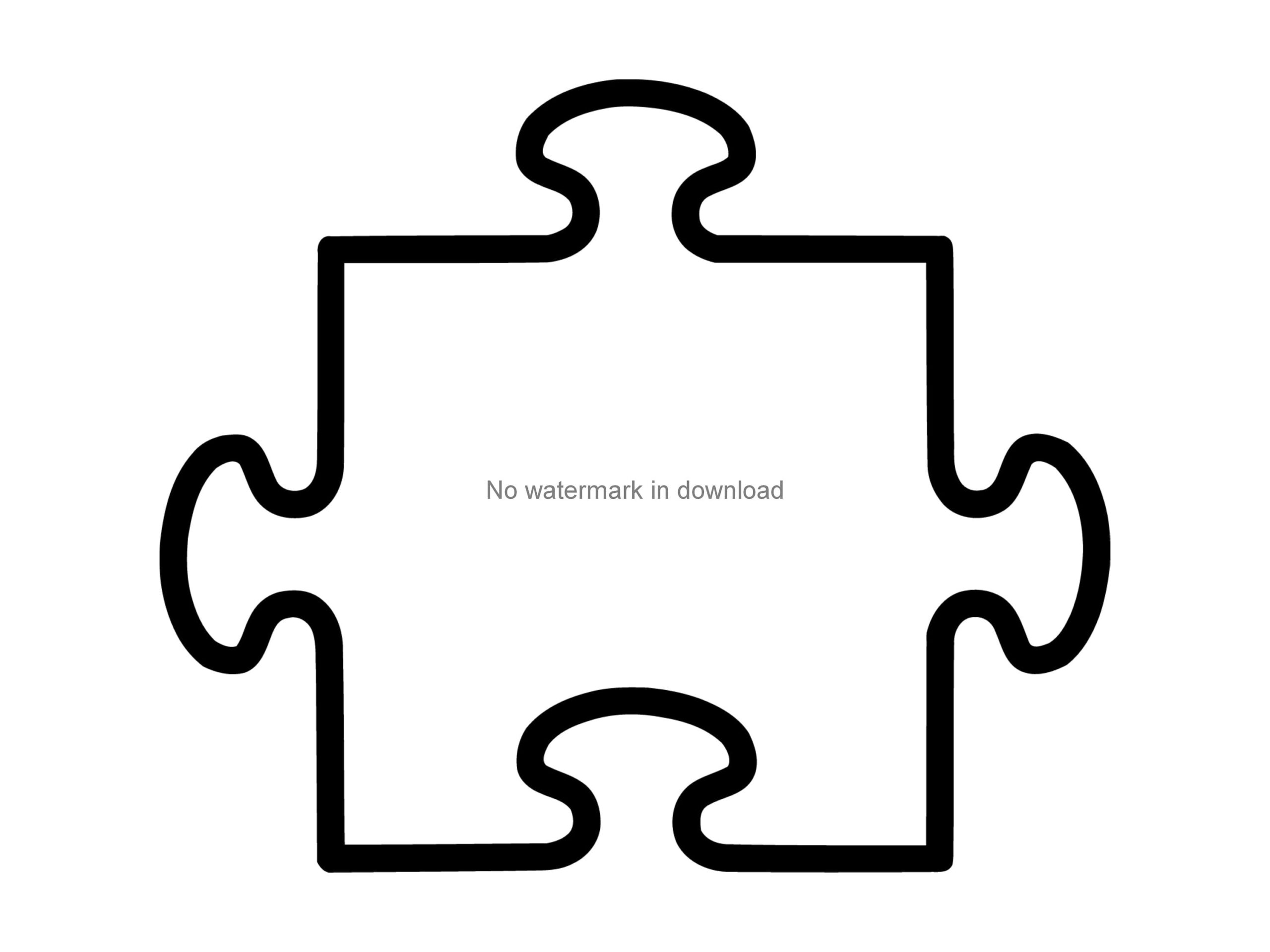 Puzzle Piece Vector Puzzle Piece Svg Cutting Image Puzzle Piece Cutting Cut Files Puzzle Piece Dxf Etsy UK