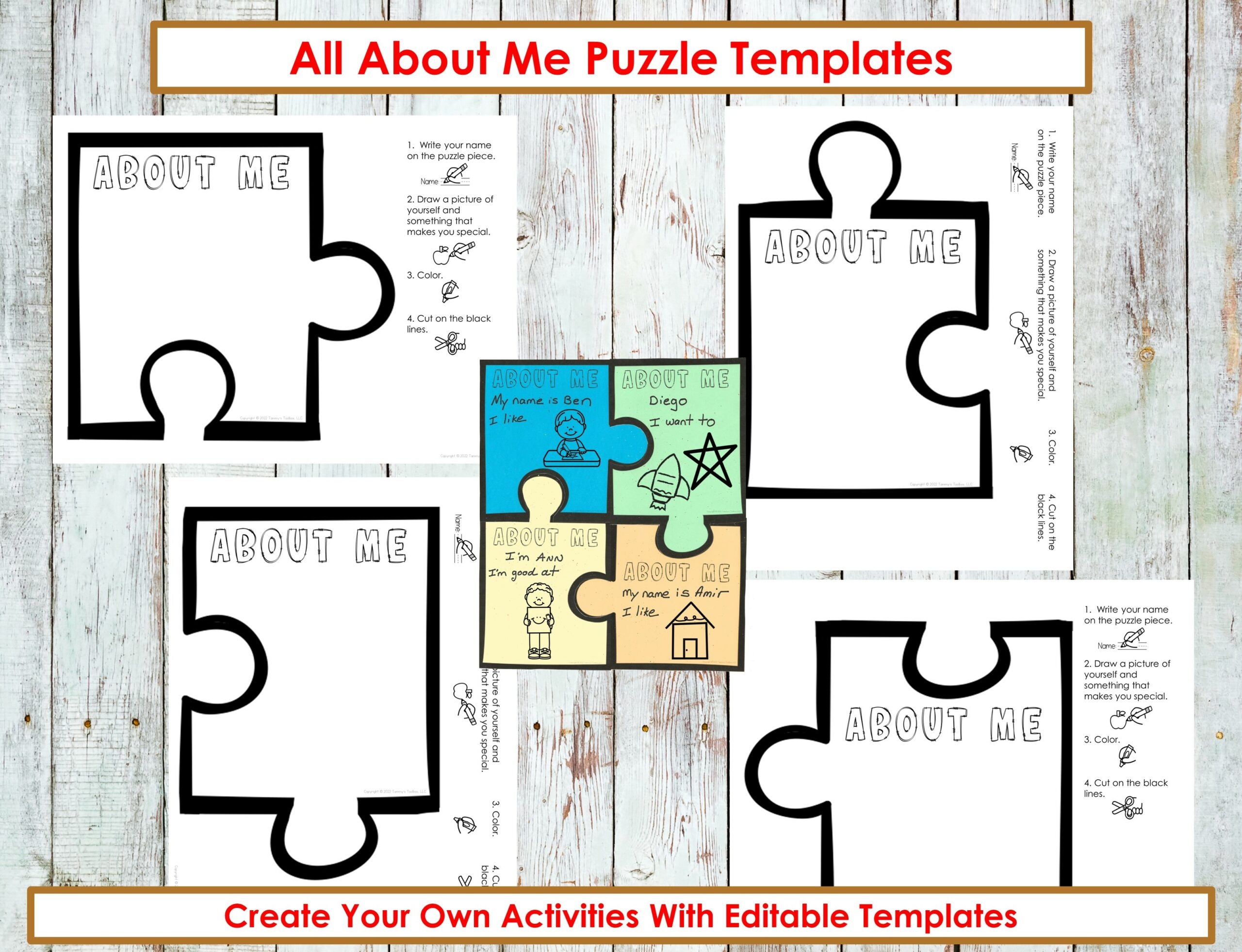 Puzzle Pieces Back To School Bulletin Board Made By Teachers