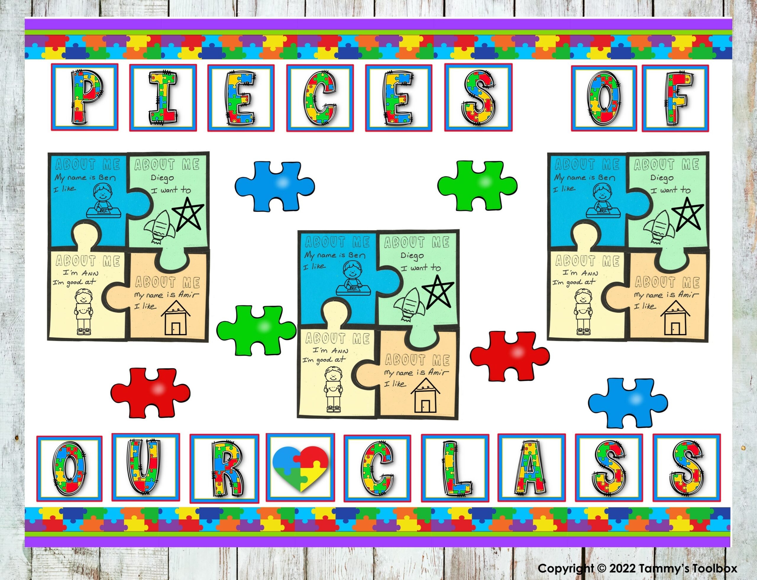 puzzle template classroom display