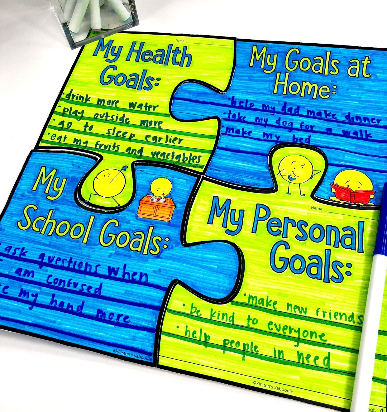puzzle piece bulletin board template