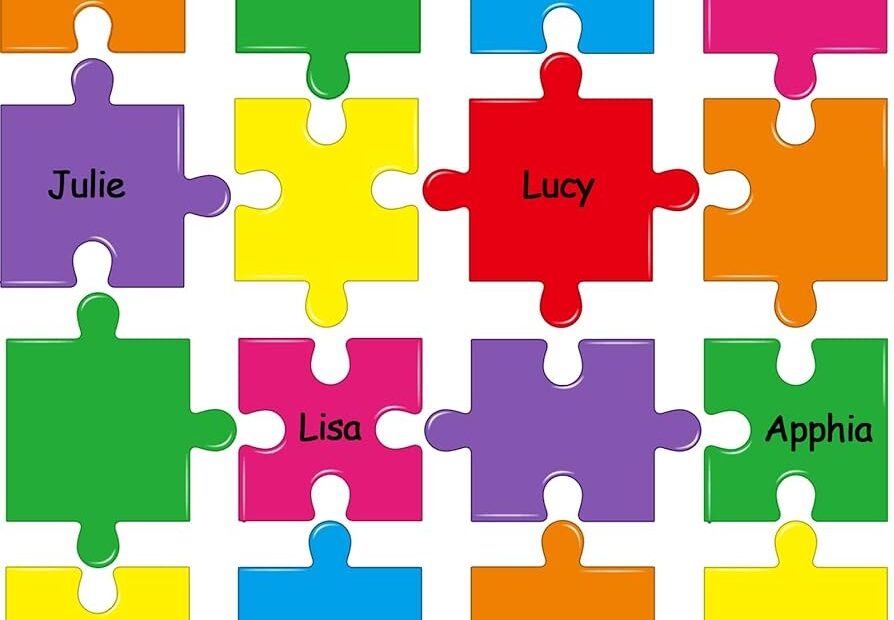 Puzzle Pieces Cutouts Puzzle Pieces Accents Paper For Classroom Decor Bulletin Board School Playroom Baby Nursery Kids Bedroom Studio 64 Pieces