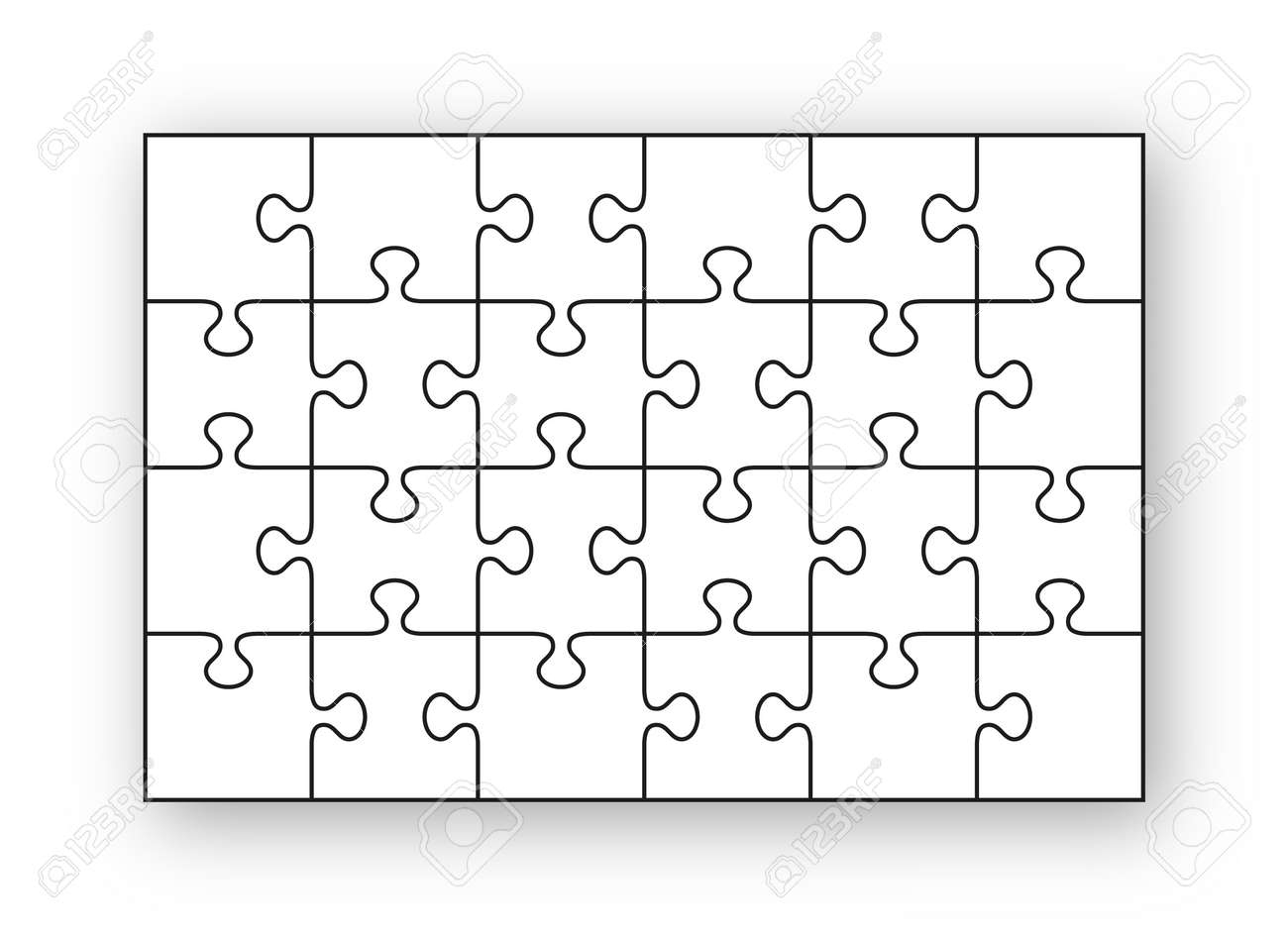 laser cutter jigsaw puzzle template