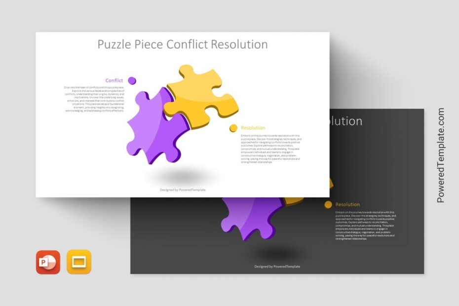 Puzzle PowerPoint Templates And Google Slides Themes Backgrounds For Presentations PoweredTemplate