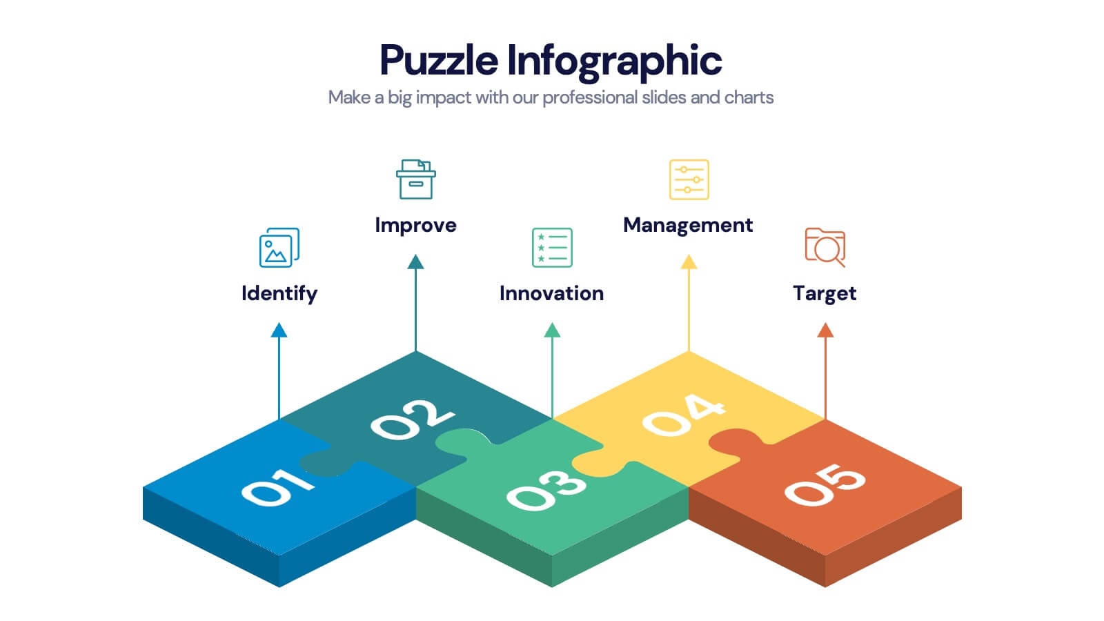 Puzzle Project Infographic Powerpoint Template And Google Slides Theme