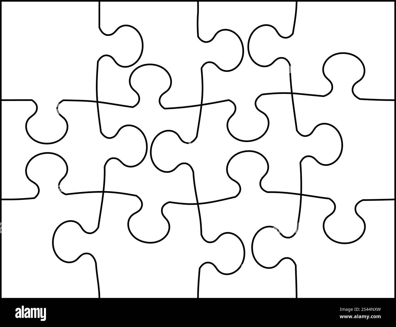 Puzzle Shapes Black And White Stock Photos U0026 Images Page 2 Alamy