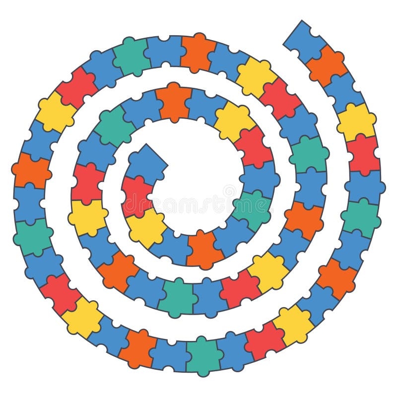 Puzzle Spiral Stock Illustrations 1 949 Puzzle Spiral Stock 