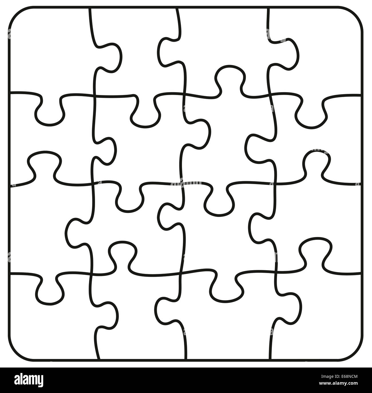 Puzzle Square Black And White Stock Photos U0026 Images Alamy