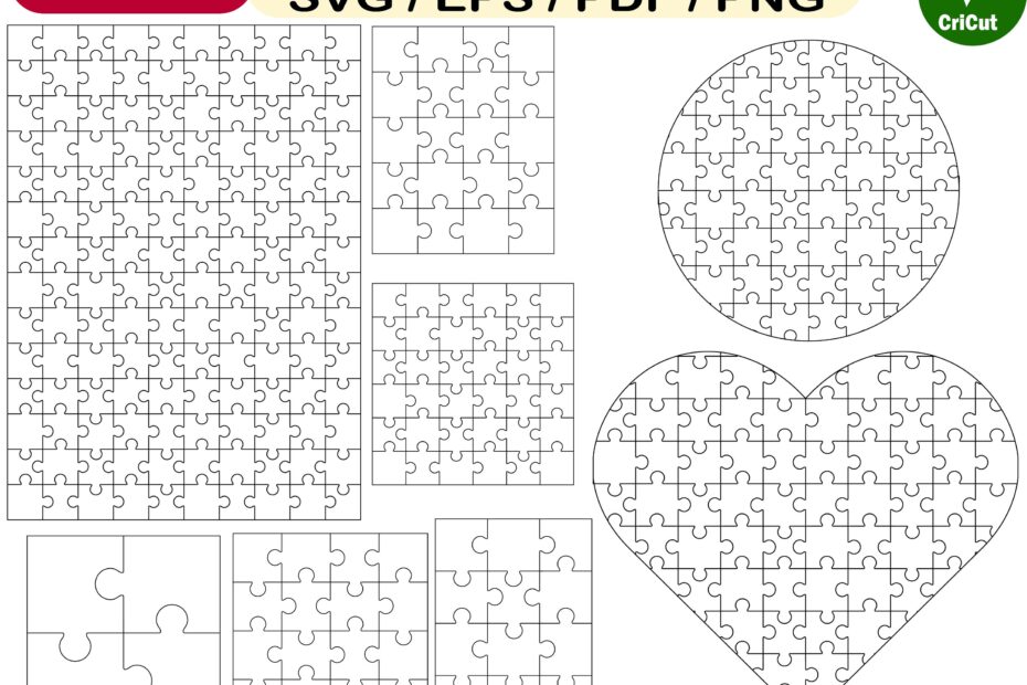 Puzzle Svg Puzzle Template Svg Puzzle Templates Bundle Svg Laser Svg Cut File Puzzle Svg For Cricut Laser Cut Puzzle Puzzle Cut Svg Etsy