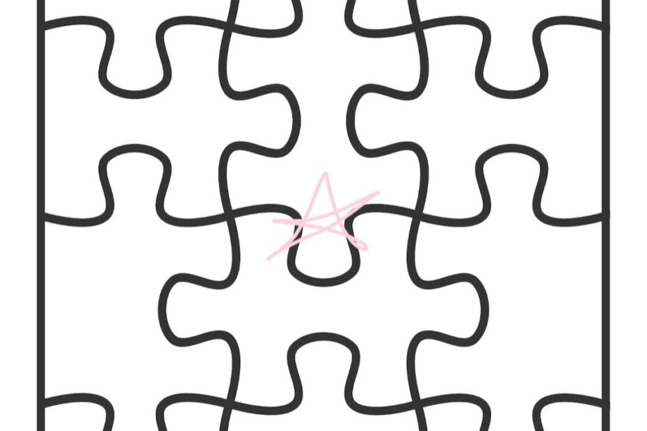 Puzzle Template Etsy Australia