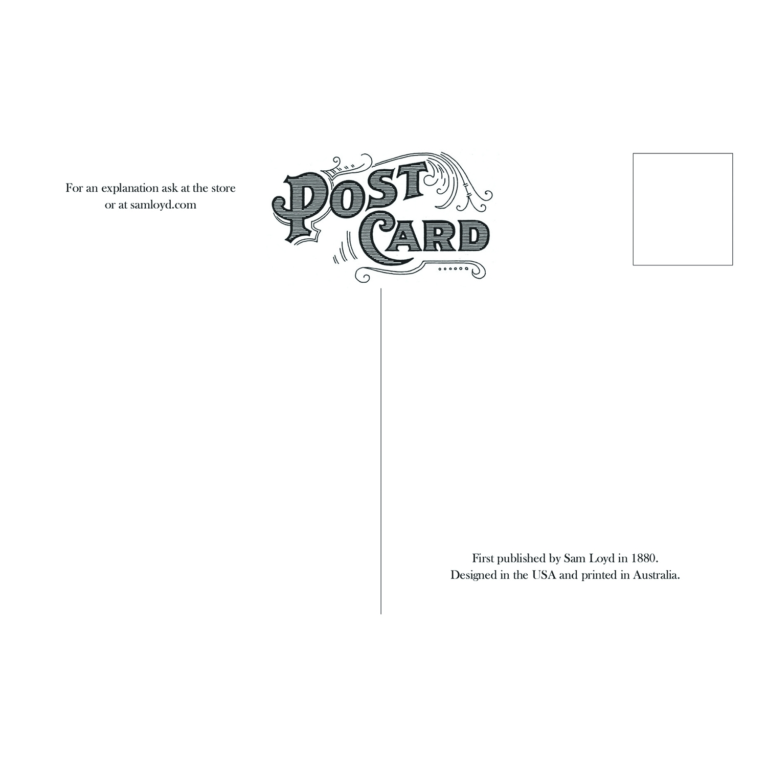 puzzle postcard template