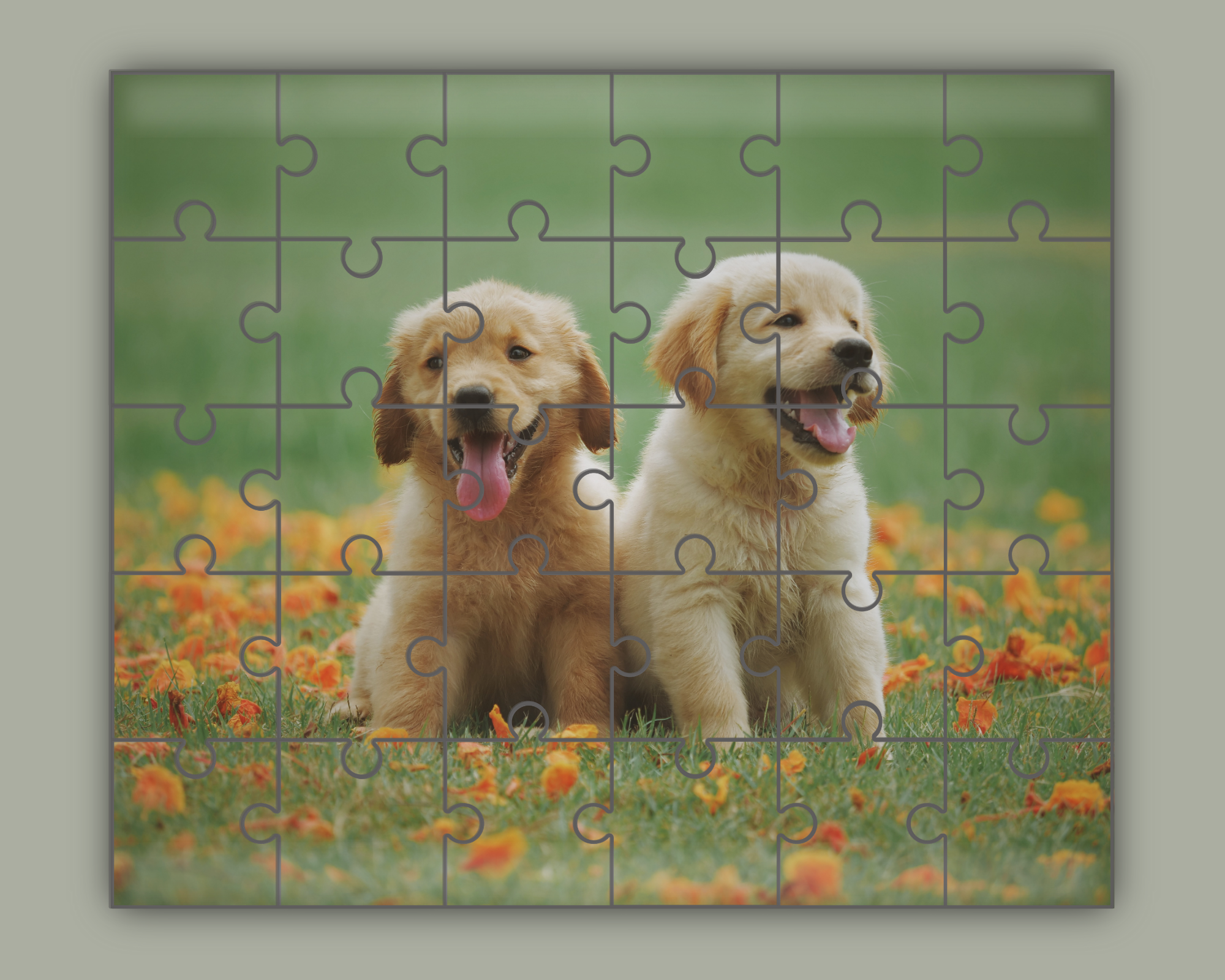 digital puzzle template
