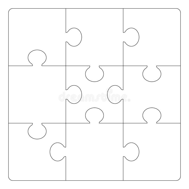 Puzzles Grid Template For Background Stock Illustration Illustration Of Challenge Group 148349409