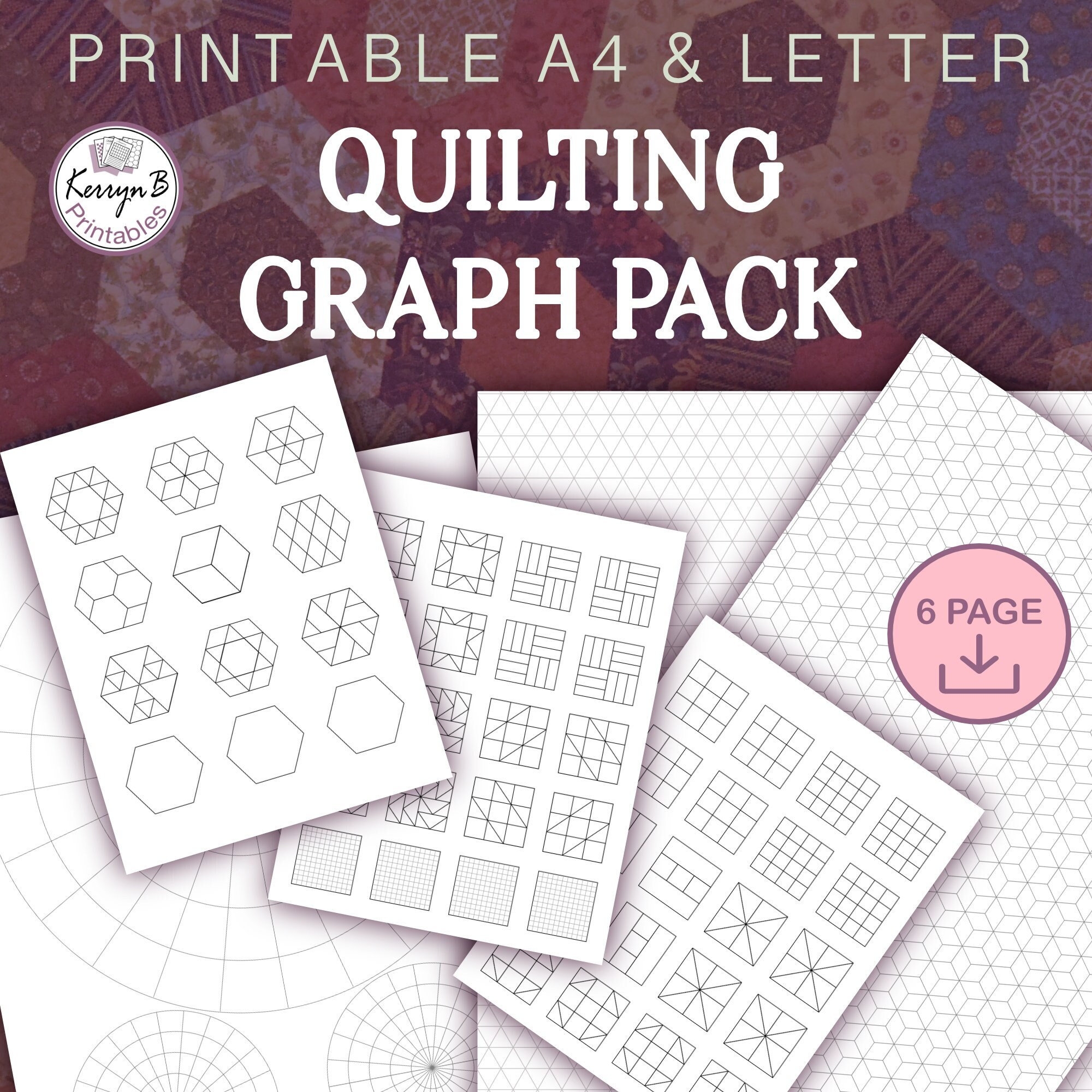 Quilting Graph Paper And Blocks Printable Quilt Planning Pdf 