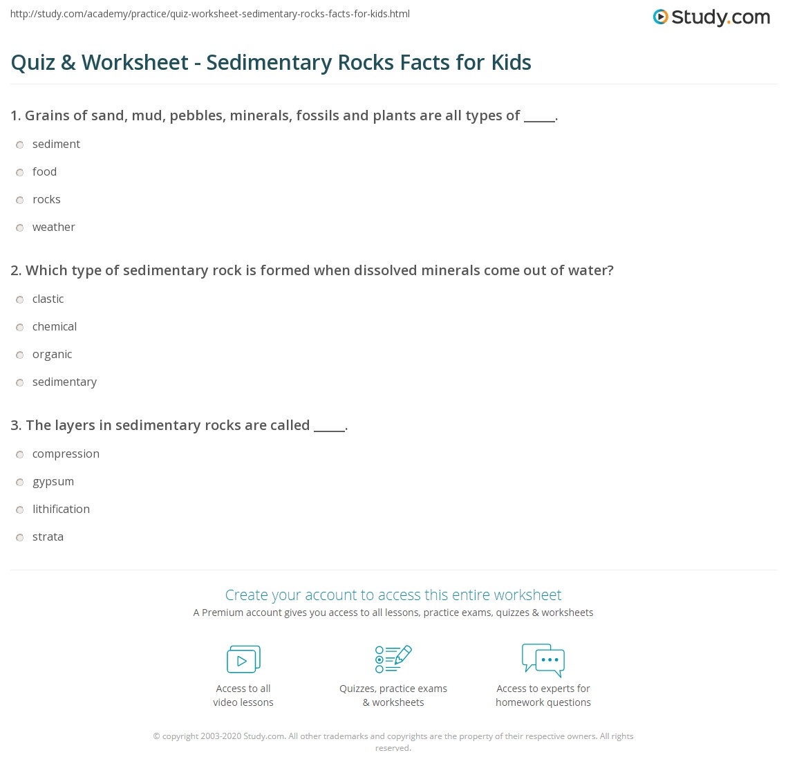 geotour worksheet f sedimentary rocks