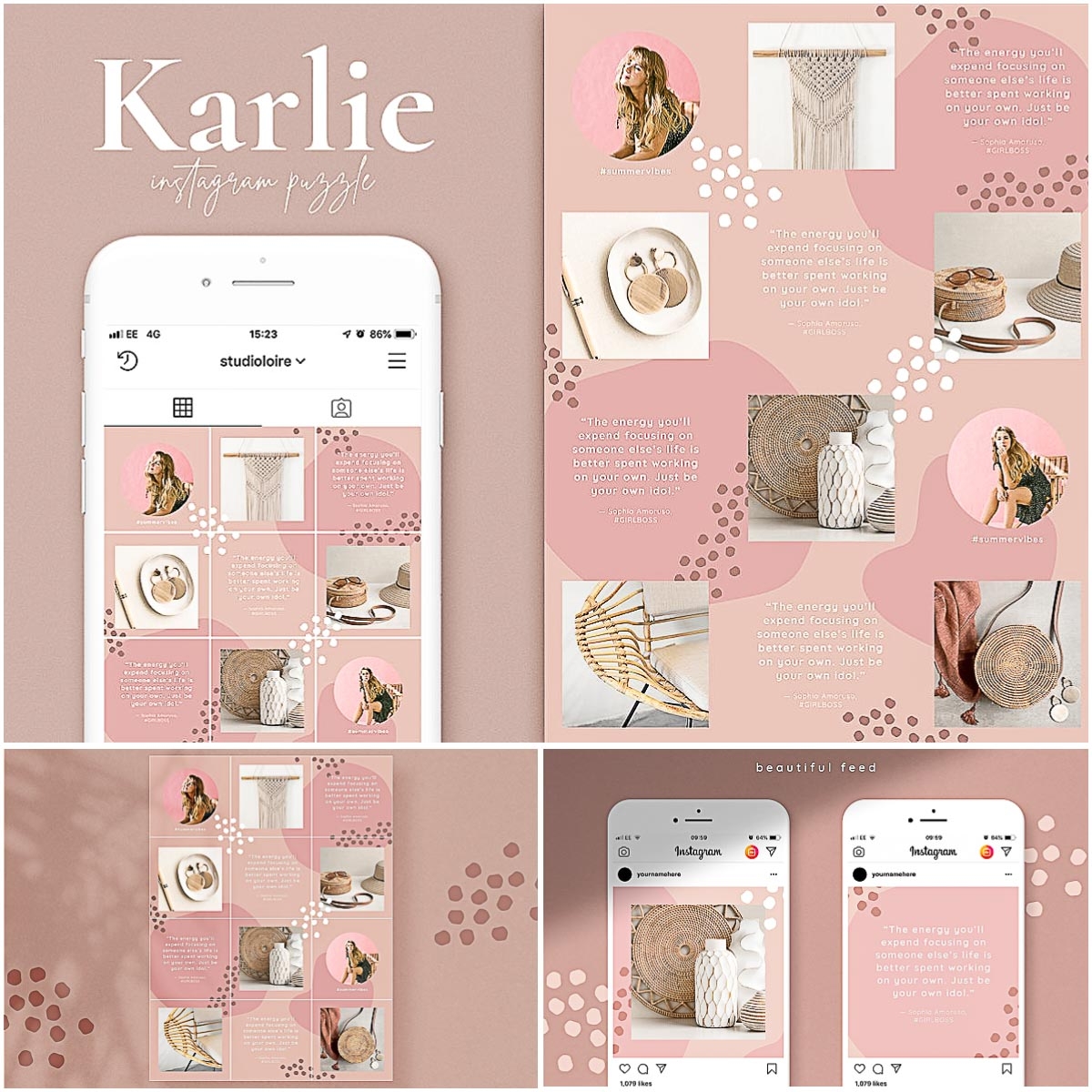 download instagram puzzle template